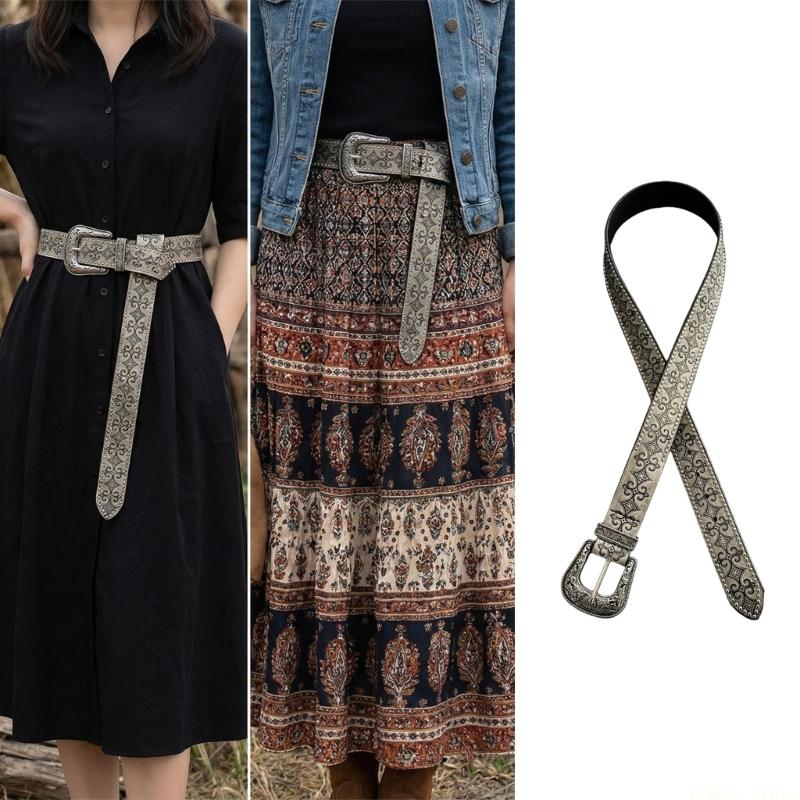 Women Formal Wear Western - 31BF Klassischer Retro-Gürtel mit Western-Charm-Design, Nietenverzierung,
