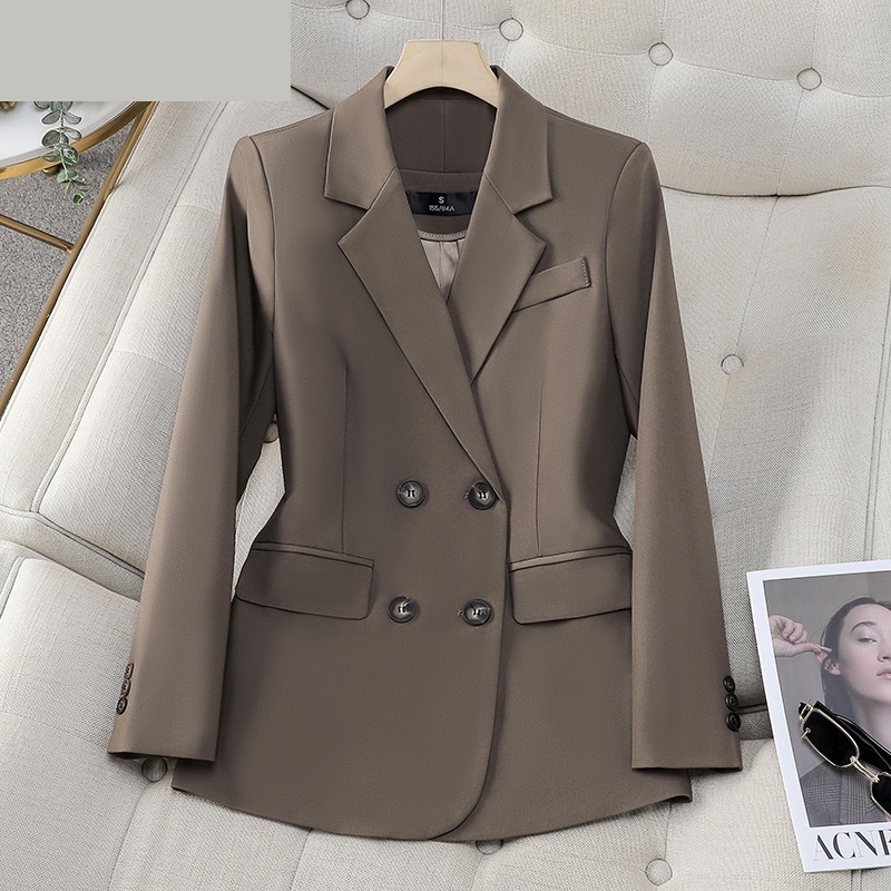 Formal Winter Wear Women Jacket - Hochwertige weibliche Blazer Frauen schwarz braun