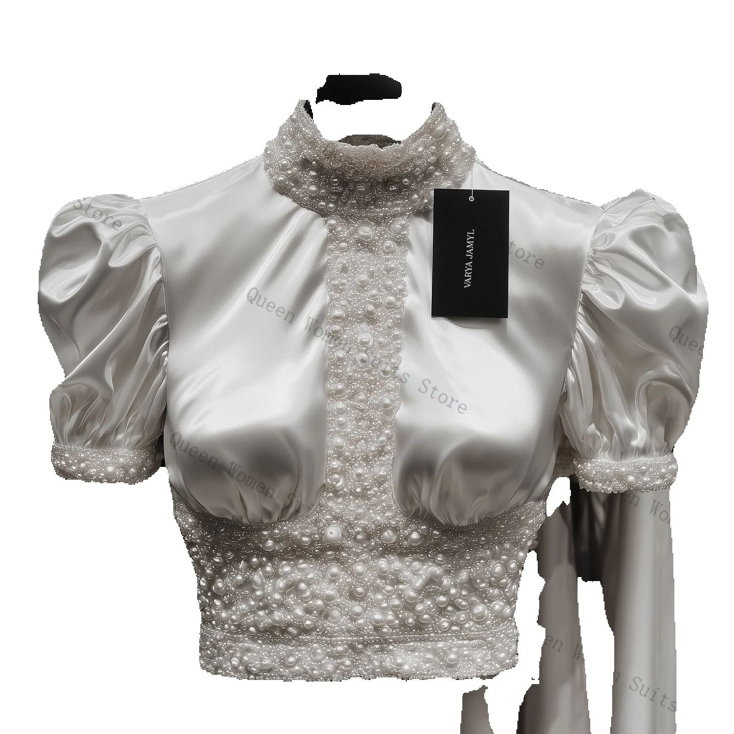 Women'S Formal Wear For Wedding Guest - Luxus-Perlen-Damenanzug-Set, 2-teilig, Blazer + Hose, Hose,