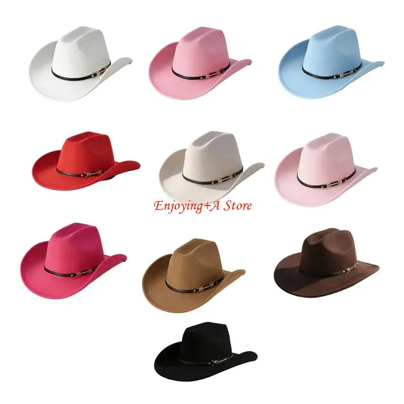 Women Formal Wear Western - PXPB Cowboyhut mit Rollrand für Damen