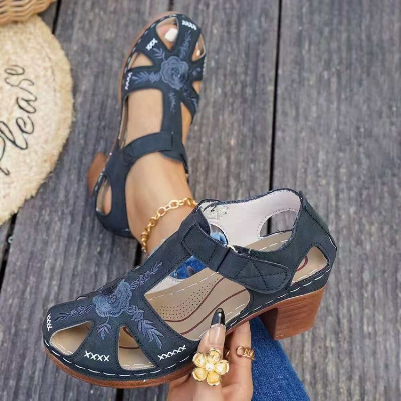 Damen-Sandalen mit mittelhohem – Formal Women Daily Wear Sandals Bewertung und Preis