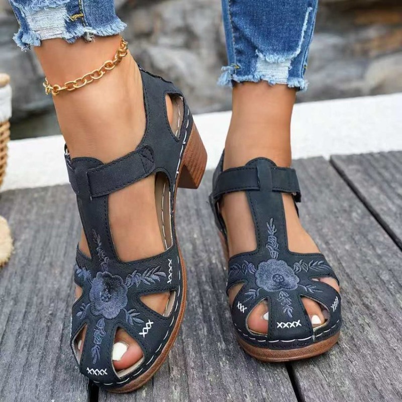 Damen-Sandalen mit mittelhohem – Formal Women Daily Wear Sandals Bewertung und Preis