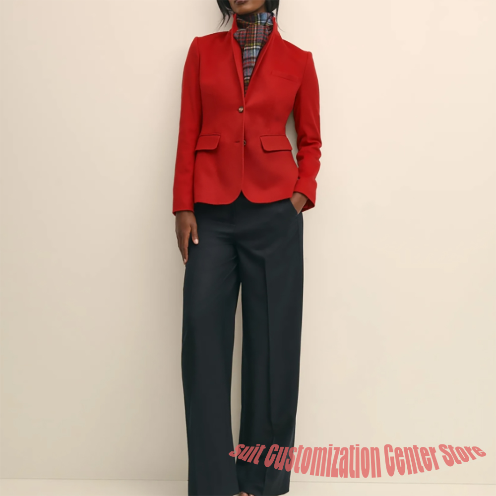 Marineblaue Wollkleidung für D – Formal Winter Wear Women Jacket Bewertung und Preis