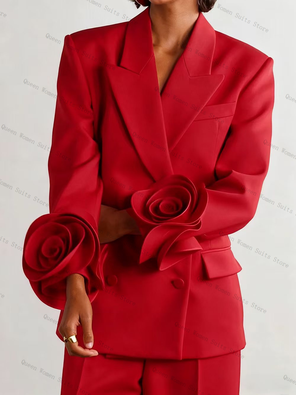 Luxuriöses rotes Damen-Anzug-S – Women'S Formal Wear For Wedding Guest Bewertung und Preis