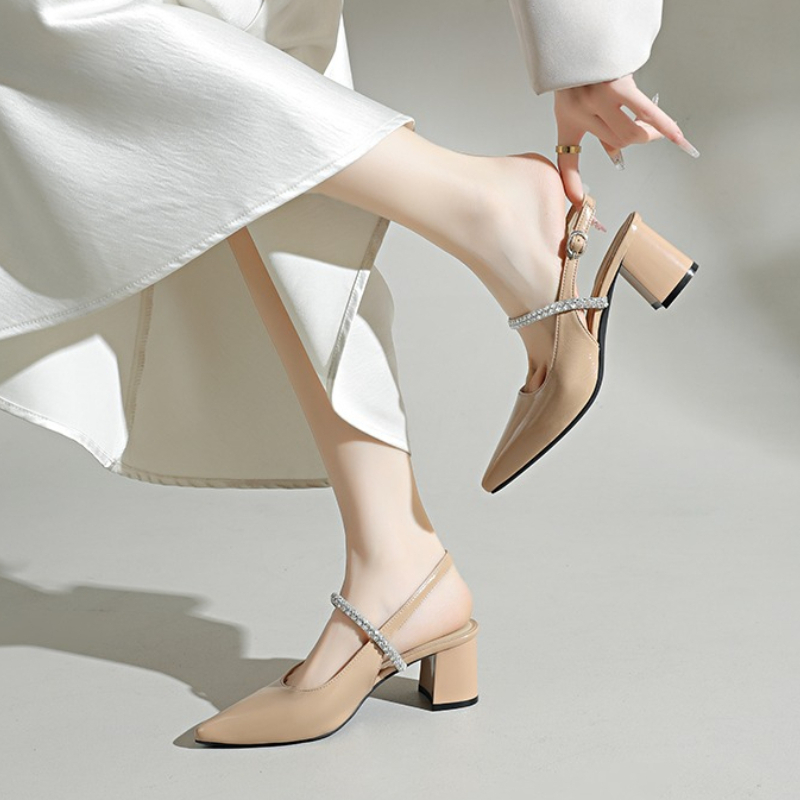 Damen Pumps mit eckiger Spitze – Formal Women Daily Wear Sandals Bewertung und Preis