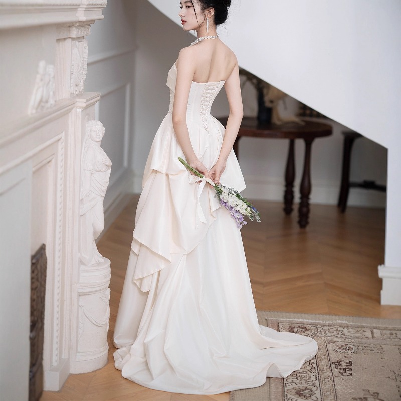 Französisches Trägerloses Brau – Women Formal Wear For Wedding Bewertung und Preis