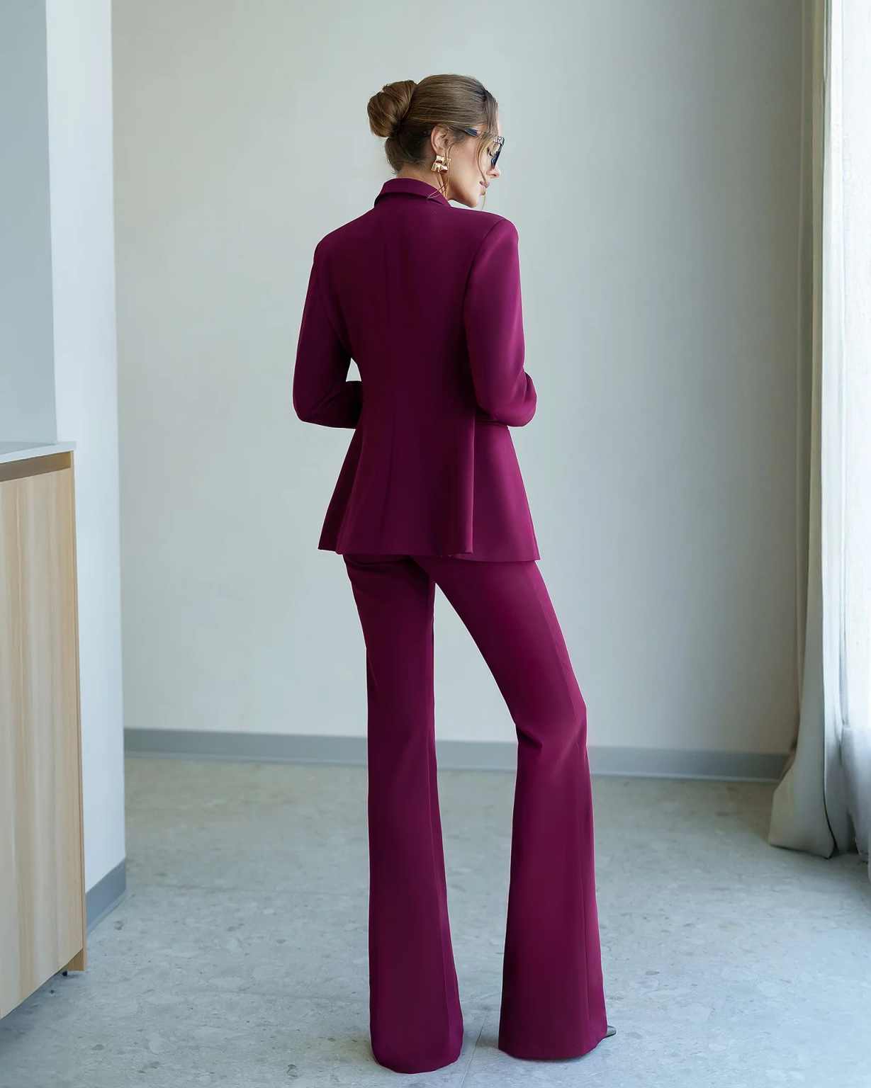 Reine Farbe Damen-Hosenanzüge, – Women Formal Party Wear Dress Bewertung und Preis